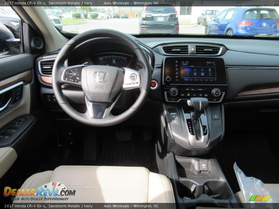 2017 Honda CR-V EX-L Sandstorm Metallic / Ivory Photo #15