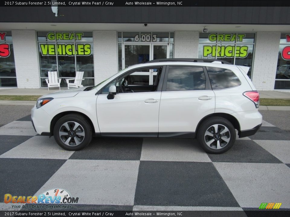 2017 Subaru Forester 2.5i Limited Crystal White Pearl / Gray Photo #1