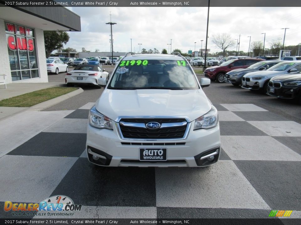 2017 Subaru Forester 2.5i Limited Crystal White Pearl / Gray Photo #2