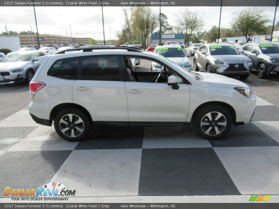 2017 Subaru Forester 2.5i Limited Crystal White Pearl / Gray Photo #3