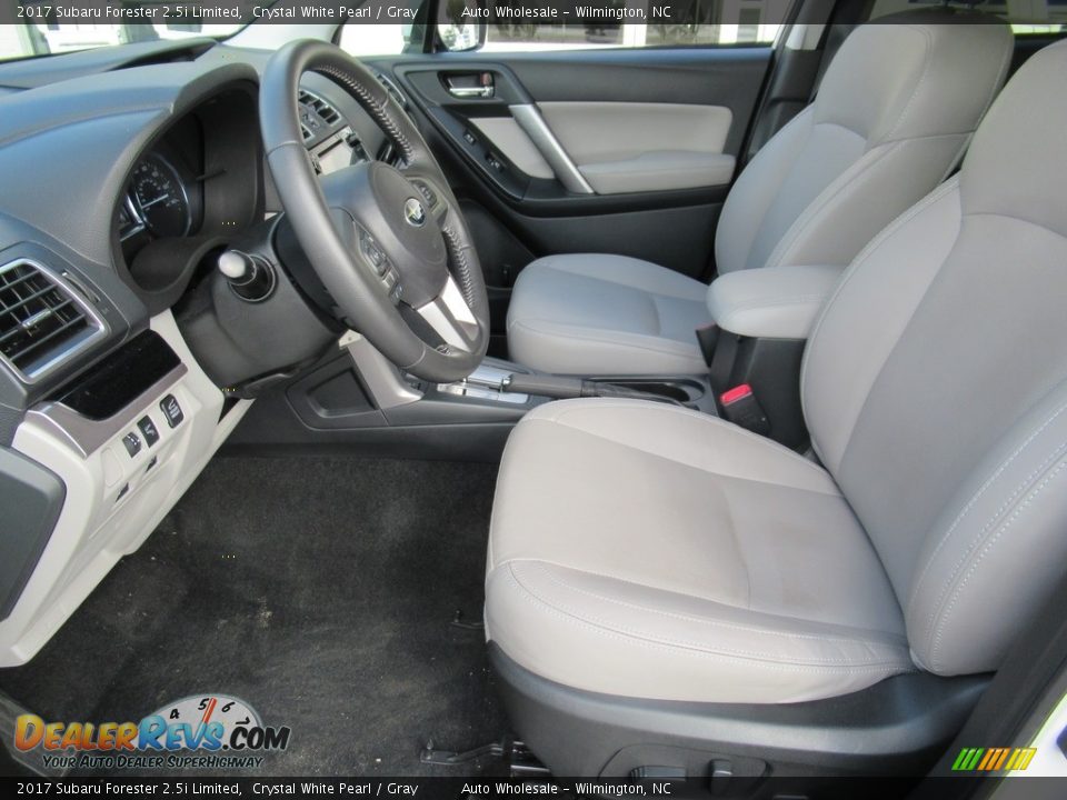 2017 Subaru Forester 2.5i Limited Crystal White Pearl / Gray Photo #10