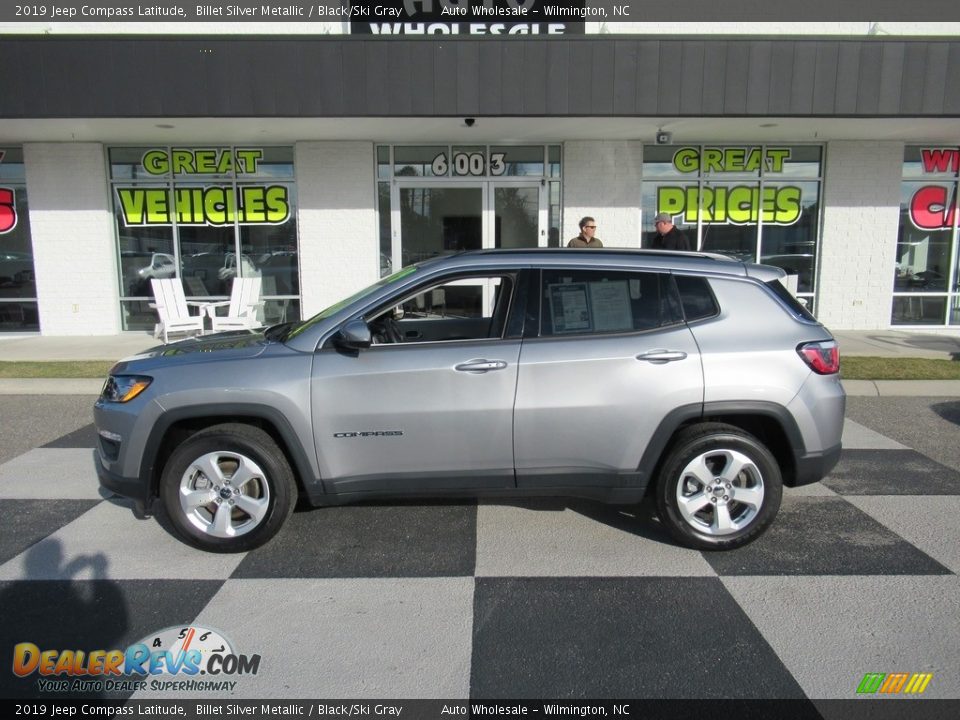 2019 Jeep Compass Latitude Billet Silver Metallic / Black/Ski Gray Photo #1