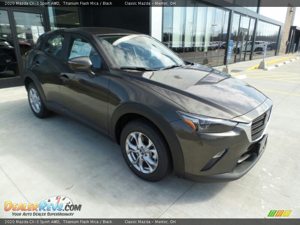 2020 Mazda CX-3 Sport AWD Titanium Flash Mica / Black Photo #2