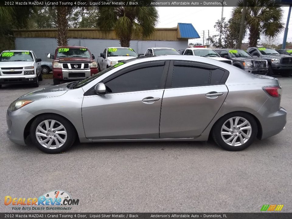 Liquid Silver Metallic 2012 Mazda MAZDA3 i Grand Touring 4 Door Photo #6