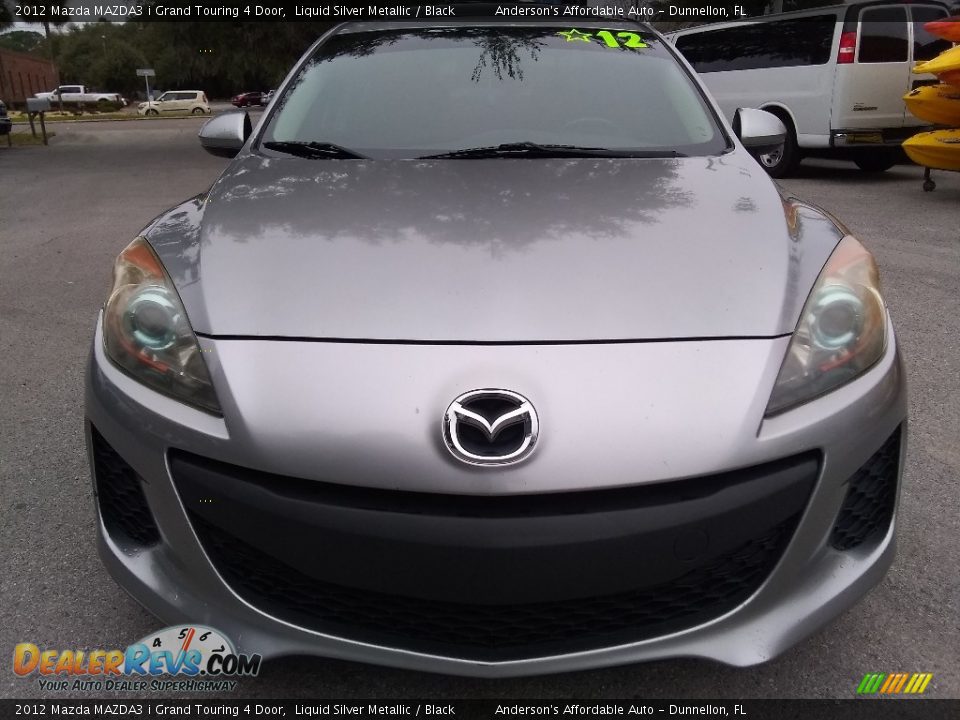 2012 Mazda MAZDA3 i Grand Touring 4 Door Liquid Silver Metallic / Black Photo #8