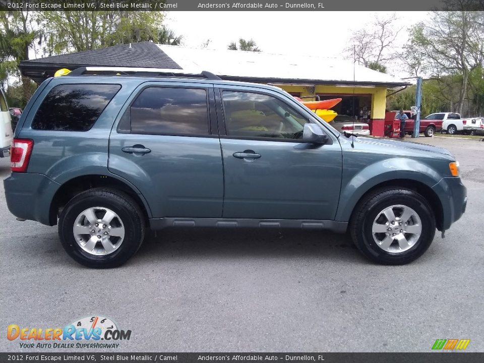 2012 Ford Escape Limited V6 Steel Blue Metallic / Camel Photo #2