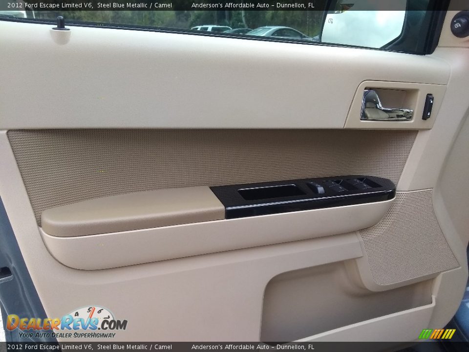 2012 Ford Escape Limited V6 Steel Blue Metallic / Camel Photo #9