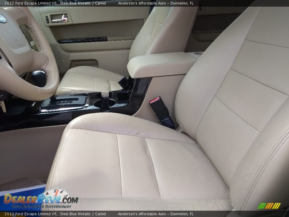 2012 Ford Escape Limited V6 Steel Blue Metallic / Camel Photo #10