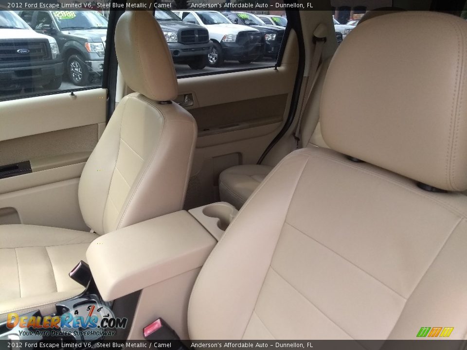 2012 Ford Escape Limited V6 Steel Blue Metallic / Camel Photo #11