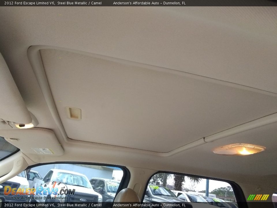 2012 Ford Escape Limited V6 Steel Blue Metallic / Camel Photo #14