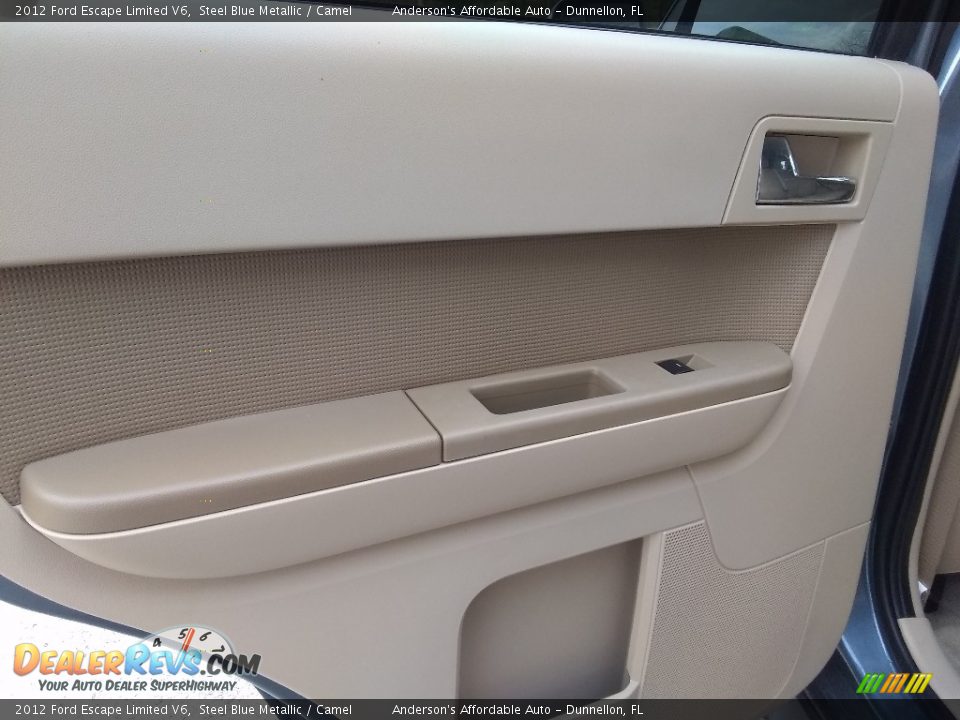 2012 Ford Escape Limited V6 Steel Blue Metallic / Camel Photo #15