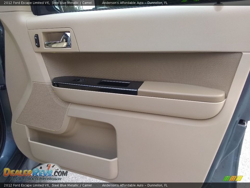 2012 Ford Escape Limited V6 Steel Blue Metallic / Camel Photo #18