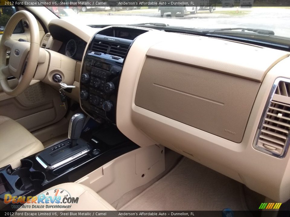 2012 Ford Escape Limited V6 Steel Blue Metallic / Camel Photo #21