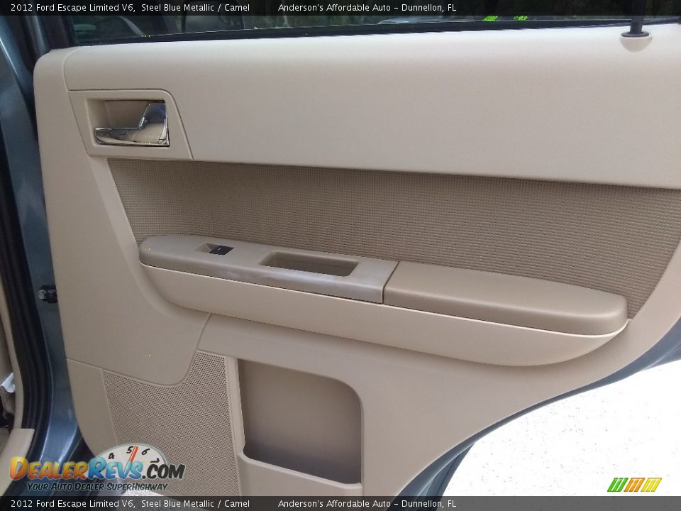 2012 Ford Escape Limited V6 Steel Blue Metallic / Camel Photo #22