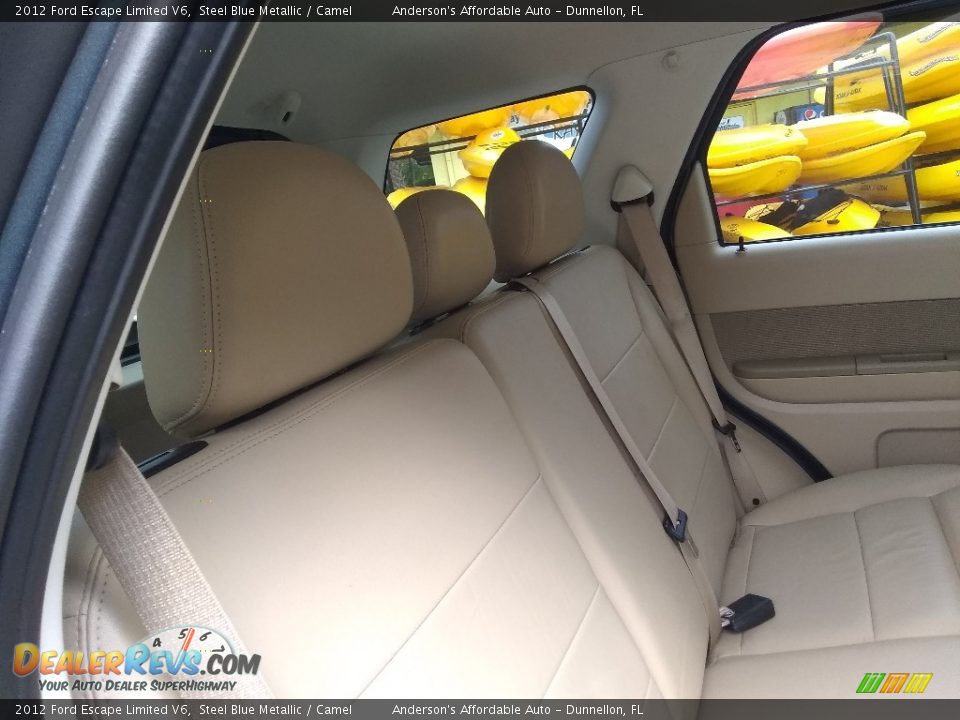 2012 Ford Escape Limited V6 Steel Blue Metallic / Camel Photo #24