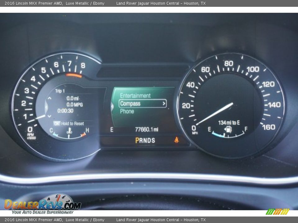 2016 Lincoln MKX Premier AWD Gauges Photo #16