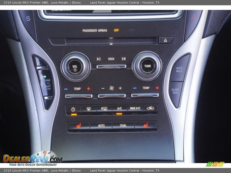 Controls of 2016 Lincoln MKX Premier AWD Photo #19