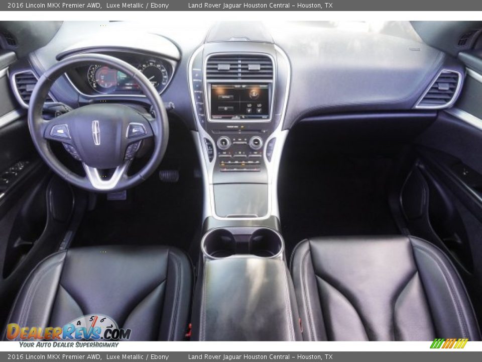 Ebony Interior - 2016 Lincoln MKX Premier AWD Photo #30