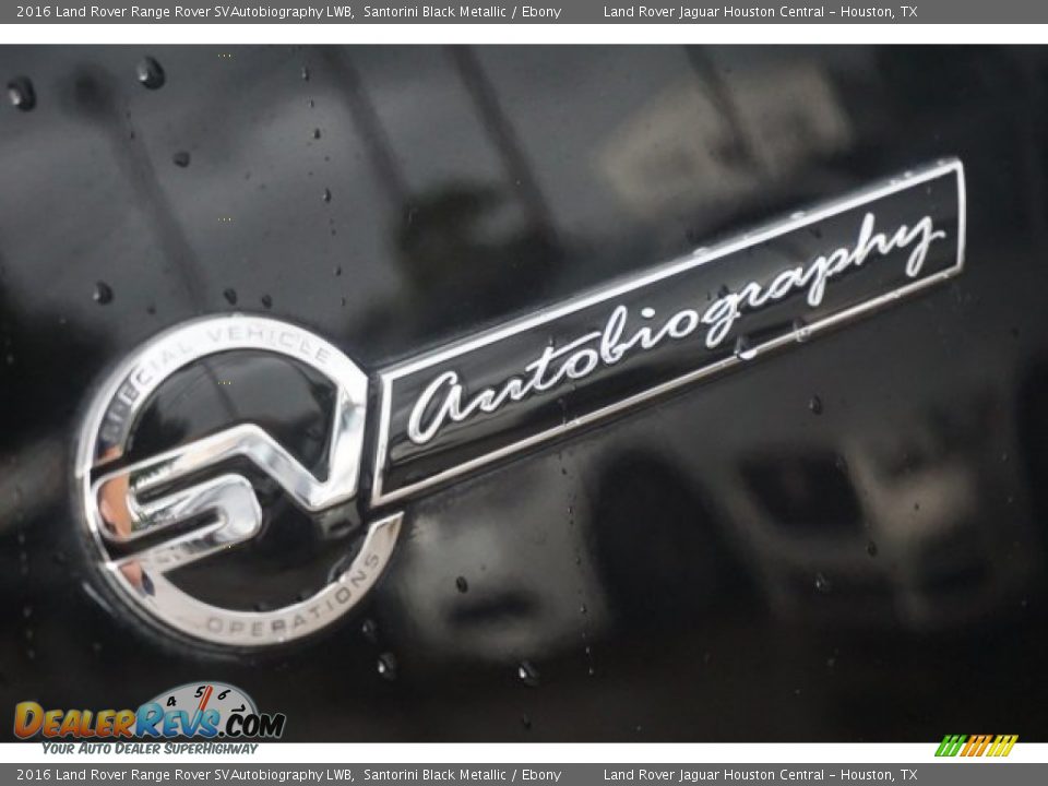 2016 Land Rover Range Rover SVAutobiography LWB Santorini Black Metallic / Ebony Photo #10