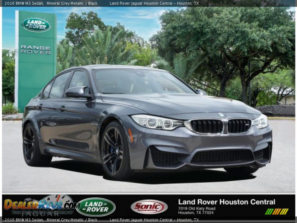 2016 BMW M3 Sedan Mineral Grey Metallic / Black Photo #4