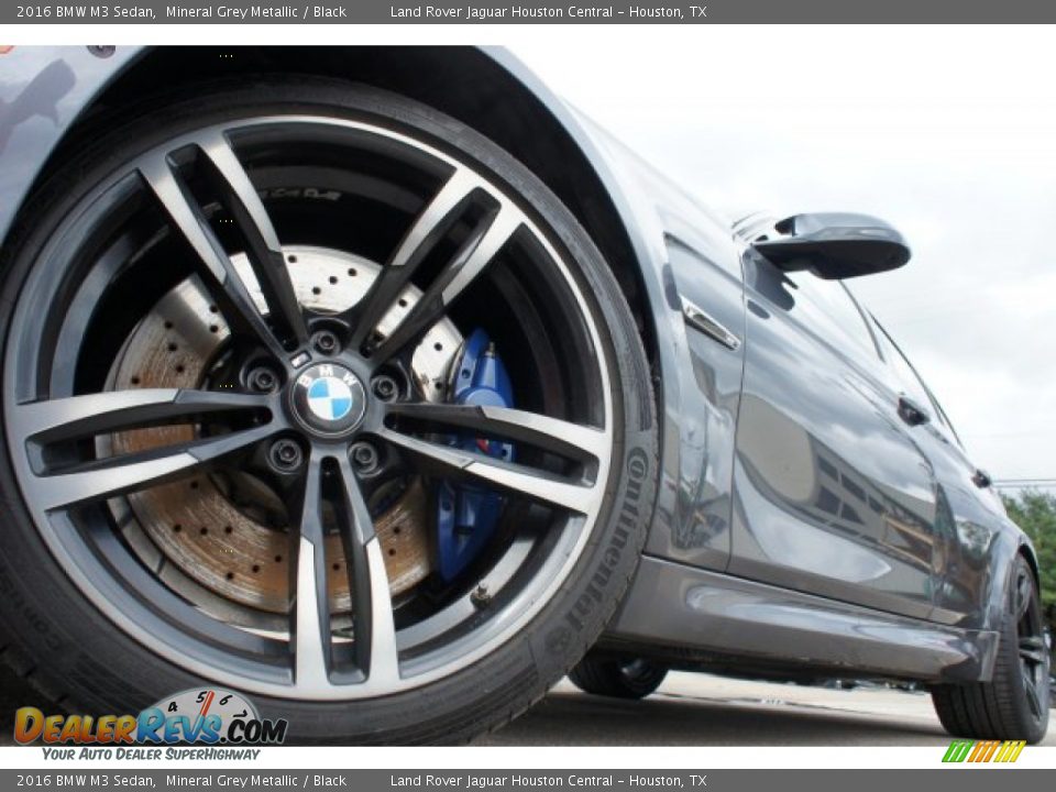 2016 BMW M3 Sedan Mineral Grey Metallic / Black Photo #7