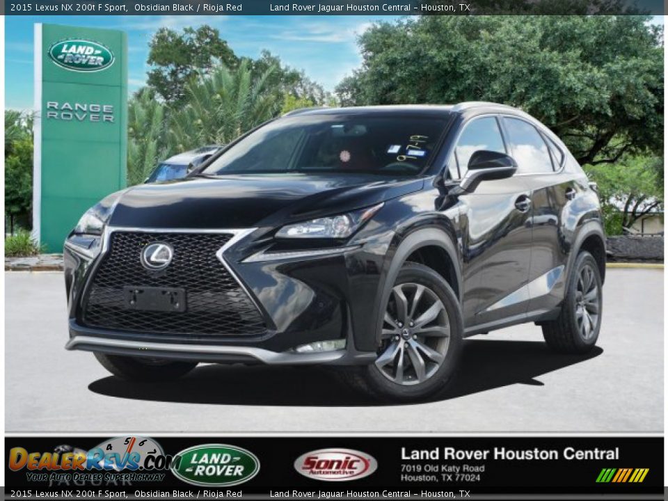 2015 Lexus NX 200t F Sport Obsidian Black / Rioja Red Photo #1