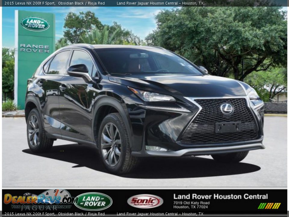 2015 Lexus NX 200t F Sport Obsidian Black / Rioja Red Photo #2