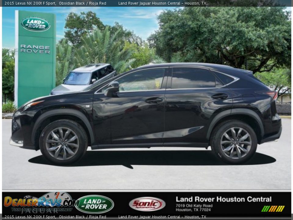 2015 Lexus NX 200t F Sport Obsidian Black / Rioja Red Photo #3