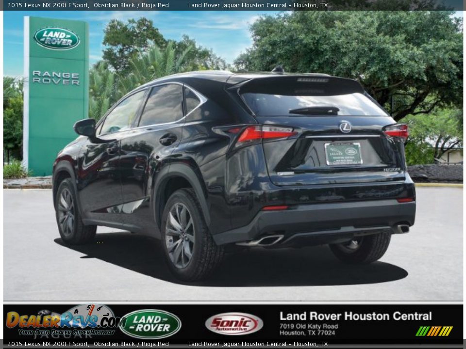 2015 Lexus NX 200t F Sport Obsidian Black / Rioja Red Photo #5