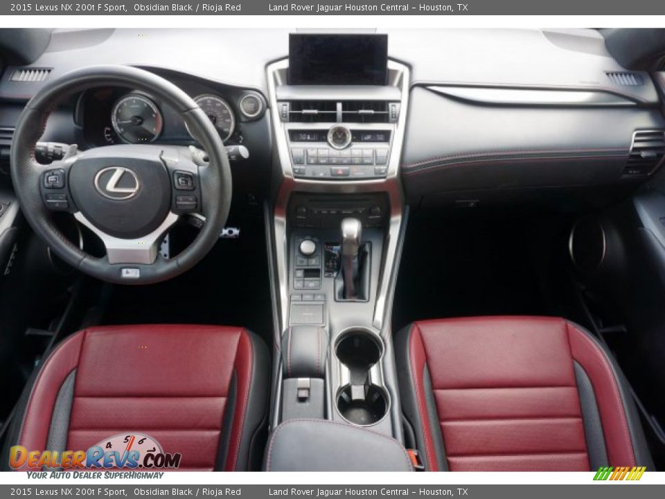 2015 Lexus NX 200t F Sport Obsidian Black / Rioja Red Photo #24