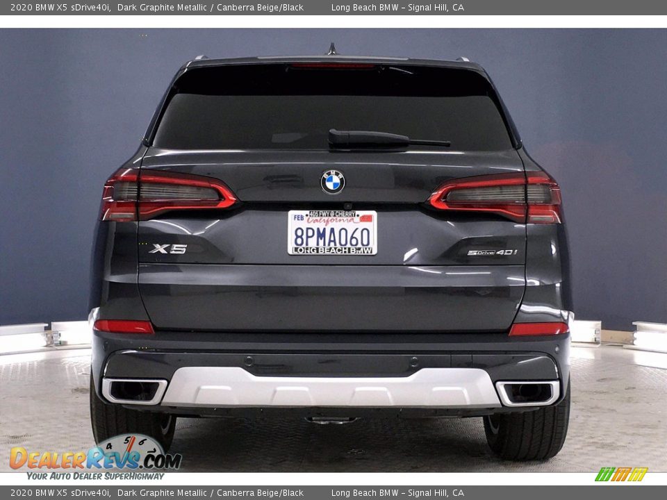 2020 BMW X5 sDrive40i Dark Graphite Metallic / Canberra Beige/Black Photo #3