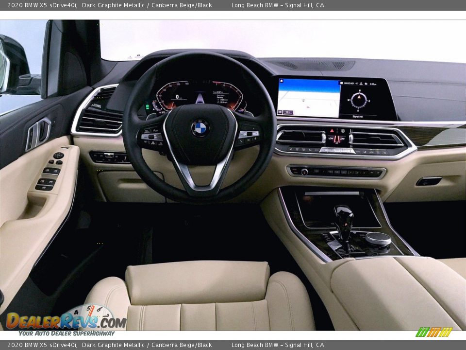 2020 BMW X5 sDrive40i Dark Graphite Metallic / Canberra Beige/Black Photo #4
