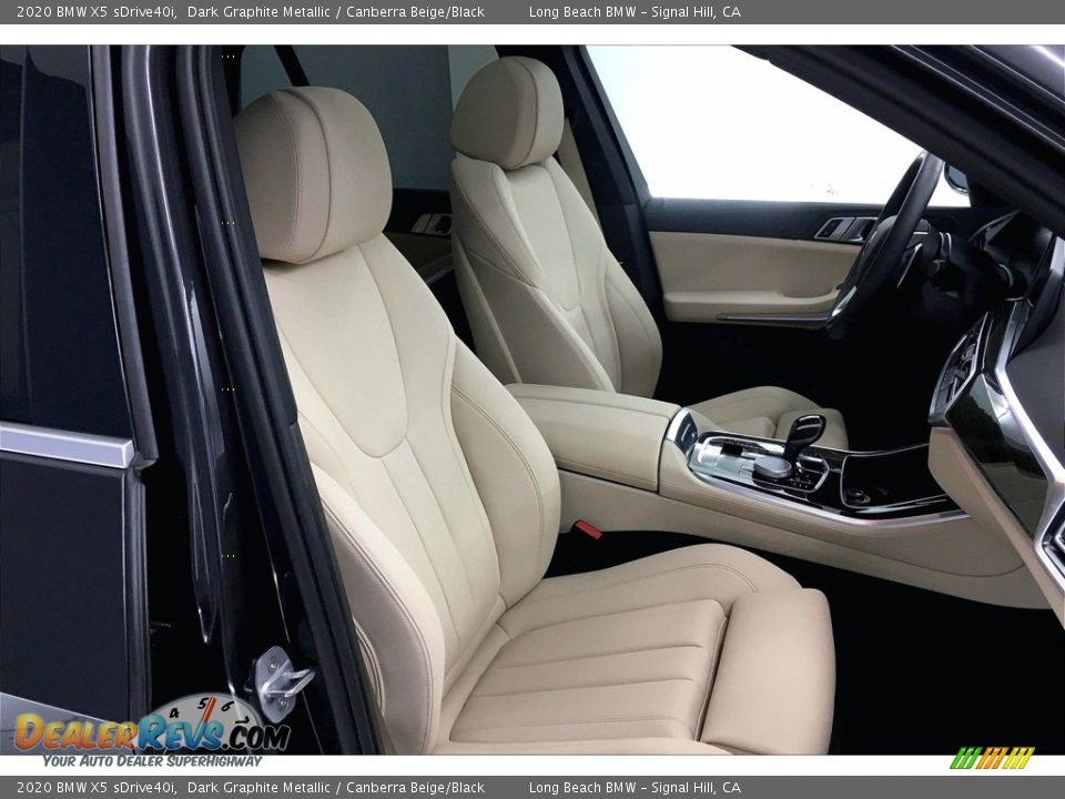 2020 BMW X5 sDrive40i Dark Graphite Metallic / Canberra Beige/Black Photo #6