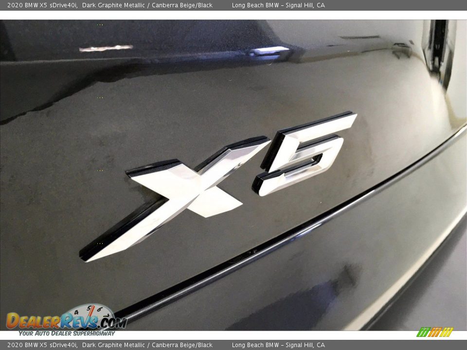 2020 BMW X5 sDrive40i Dark Graphite Metallic / Canberra Beige/Black Photo #7