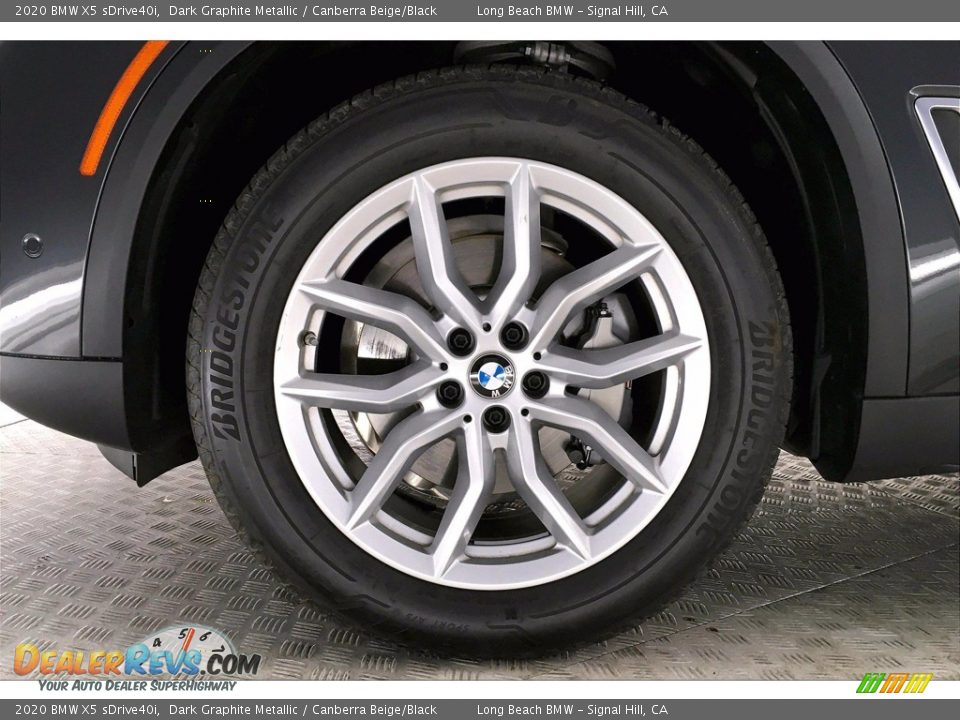 2020 BMW X5 sDrive40i Dark Graphite Metallic / Canberra Beige/Black Photo #8