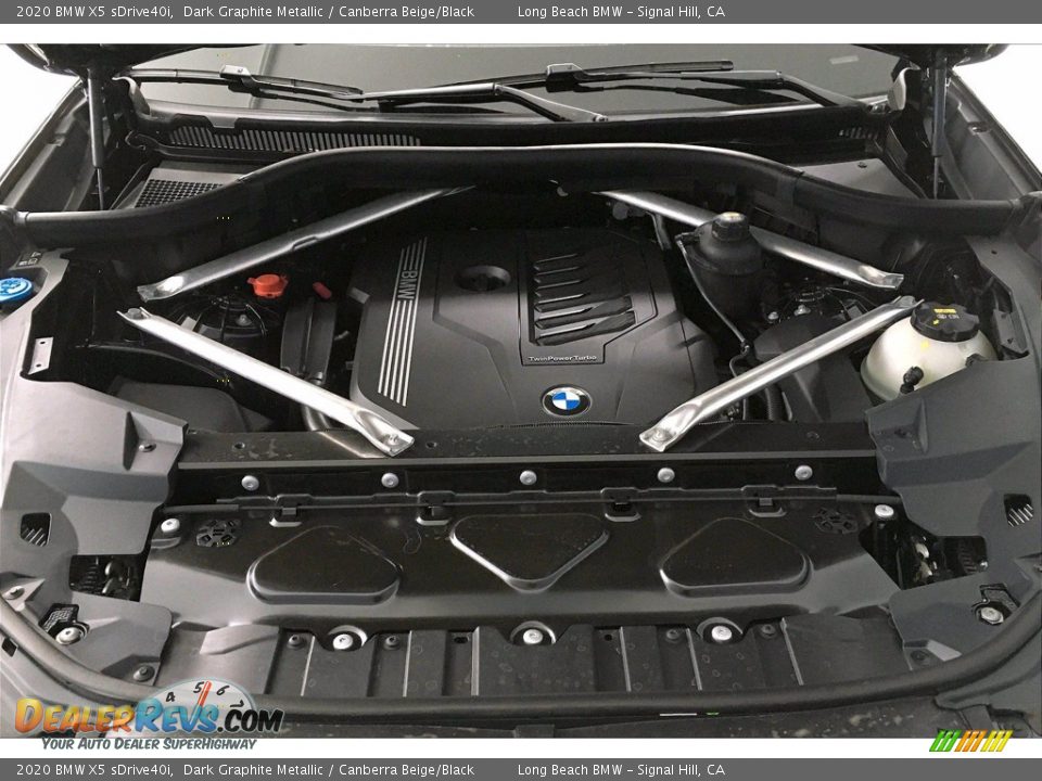 2020 BMW X5 sDrive40i Dark Graphite Metallic / Canberra Beige/Black Photo #9
