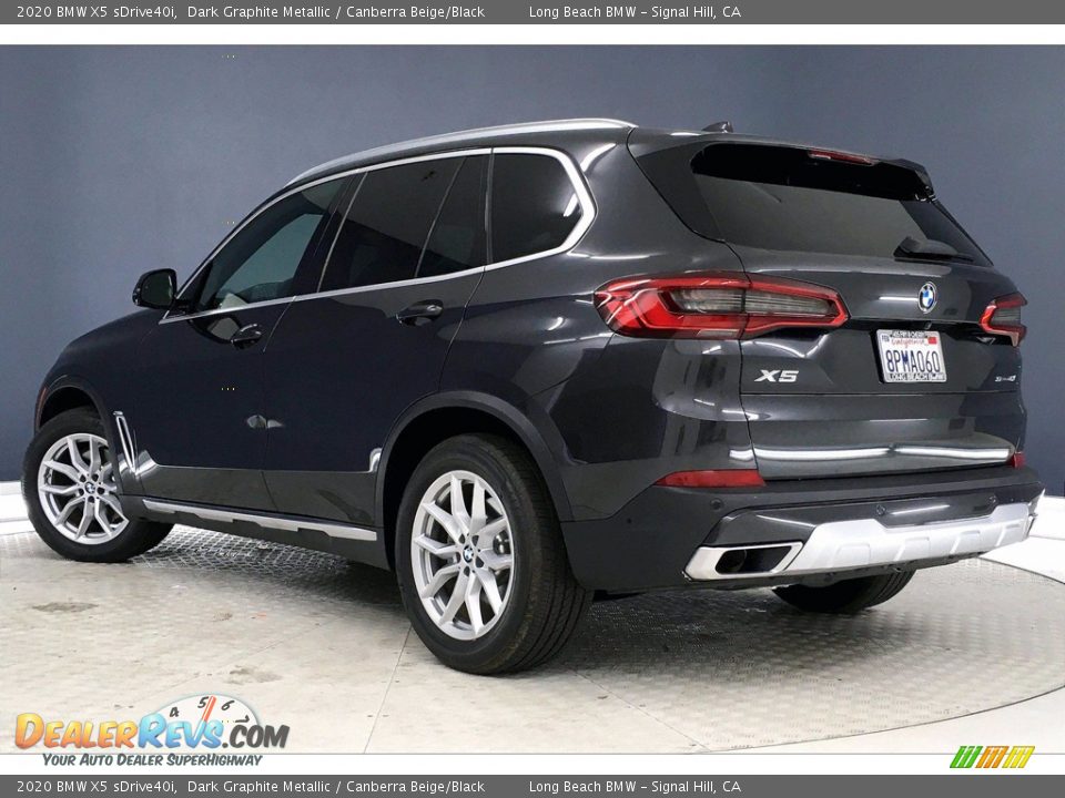 2020 BMW X5 sDrive40i Dark Graphite Metallic / Canberra Beige/Black Photo #10