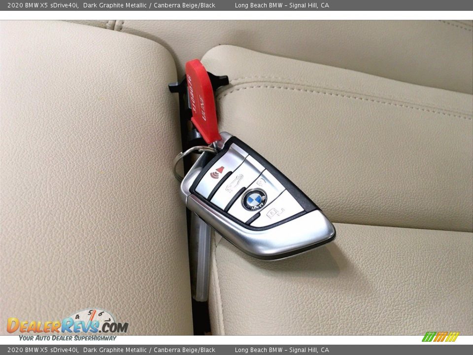 2020 BMW X5 sDrive40i Dark Graphite Metallic / Canberra Beige/Black Photo #11
