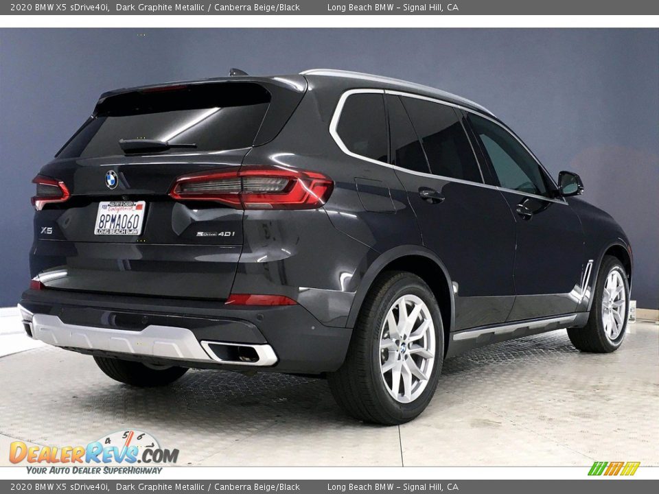 2020 BMW X5 sDrive40i Dark Graphite Metallic / Canberra Beige/Black Photo #13
