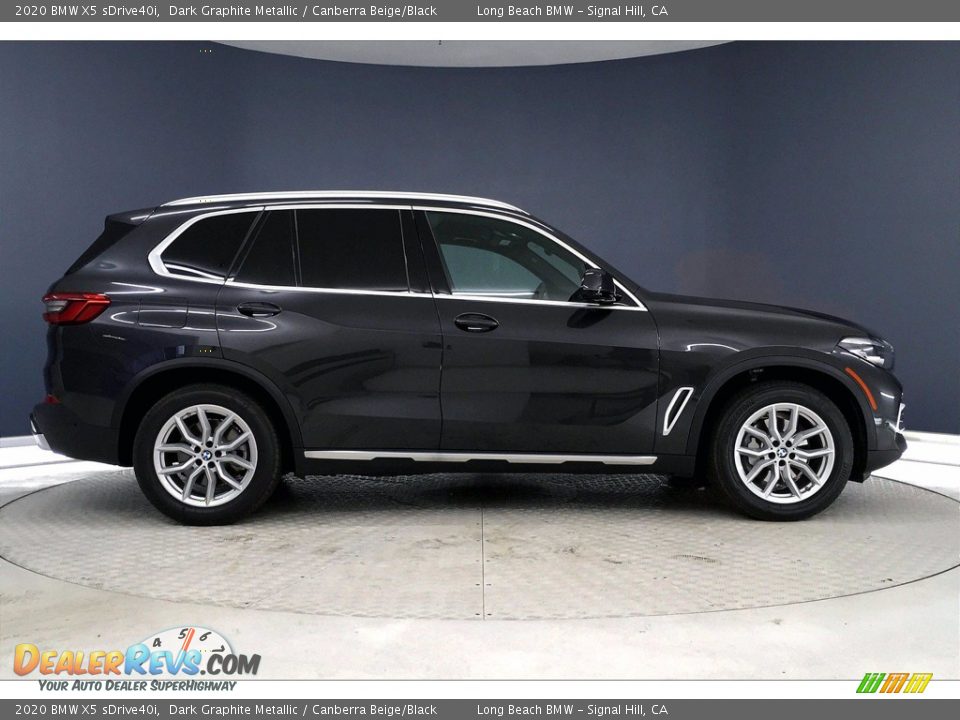 2020 BMW X5 sDrive40i Dark Graphite Metallic / Canberra Beige/Black Photo #14