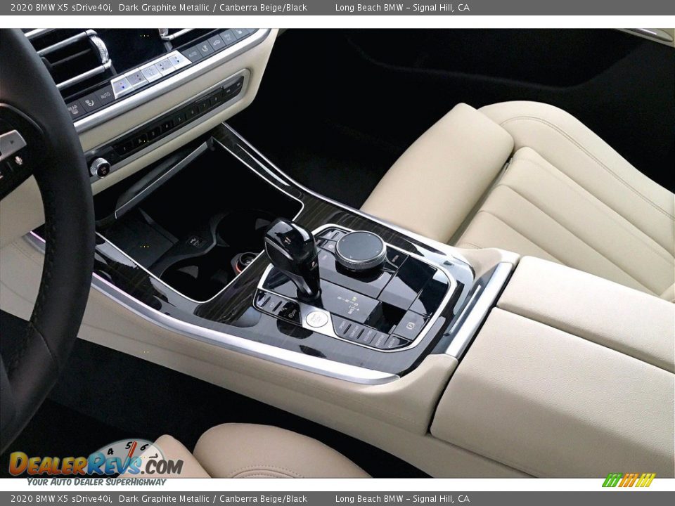 2020 BMW X5 sDrive40i Dark Graphite Metallic / Canberra Beige/Black Photo #16