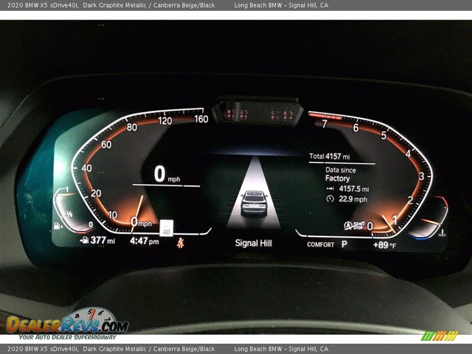 2020 BMW X5 sDrive40i Dark Graphite Metallic / Canberra Beige/Black Photo #20