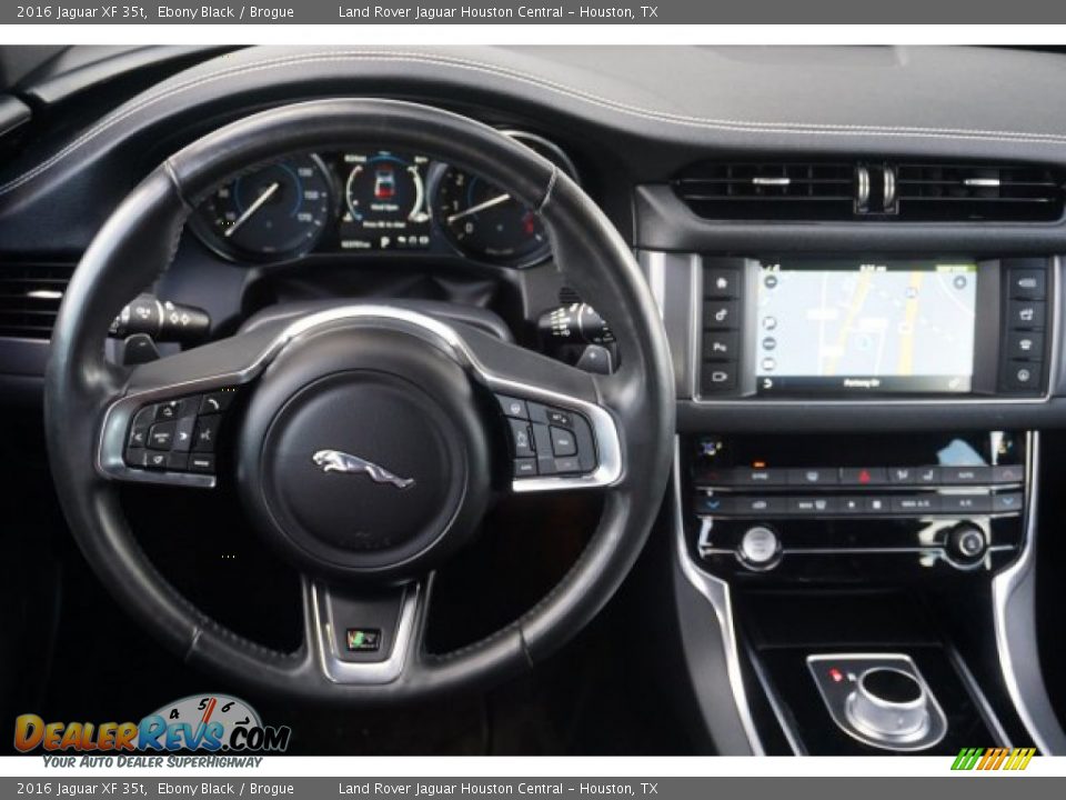 2016 Jaguar XF 35t Ebony Black / Brogue Photo #25