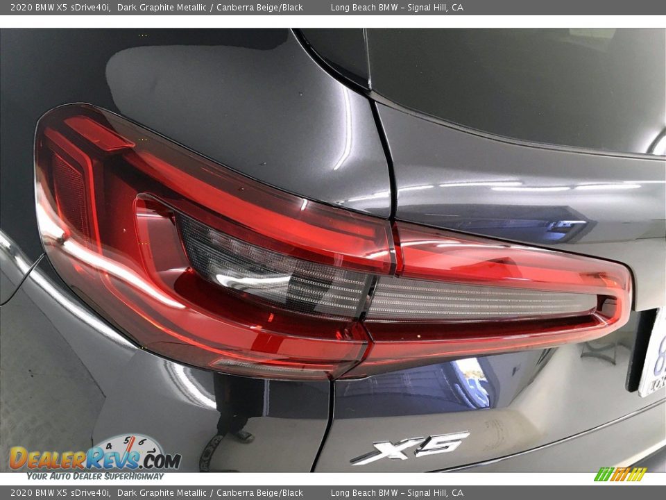 2020 BMW X5 sDrive40i Dark Graphite Metallic / Canberra Beige/Black Photo #27