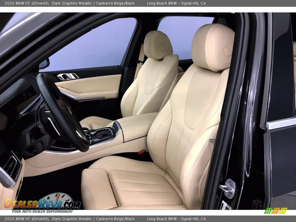 2020 BMW X5 sDrive40i Dark Graphite Metallic / Canberra Beige/Black Photo #28