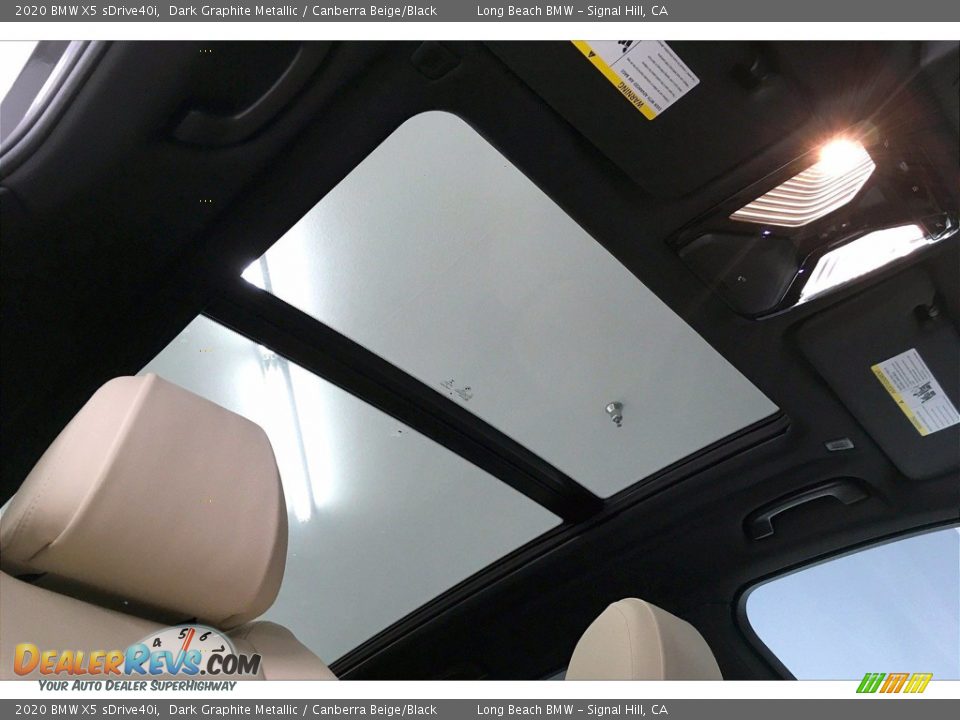 2020 BMW X5 sDrive40i Dark Graphite Metallic / Canberra Beige/Black Photo #31