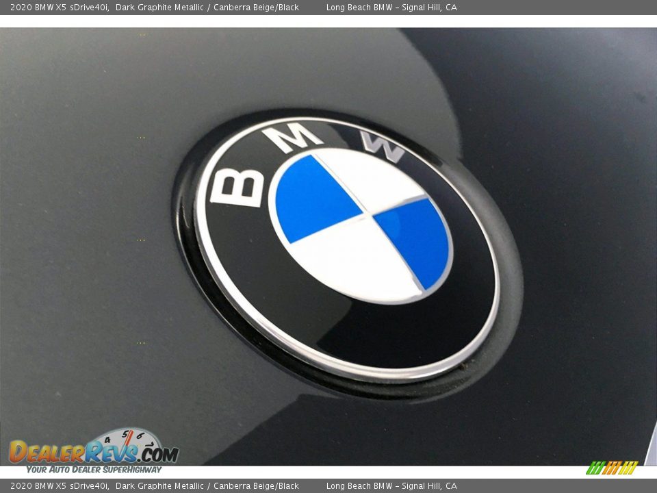2020 BMW X5 sDrive40i Dark Graphite Metallic / Canberra Beige/Black Photo #33