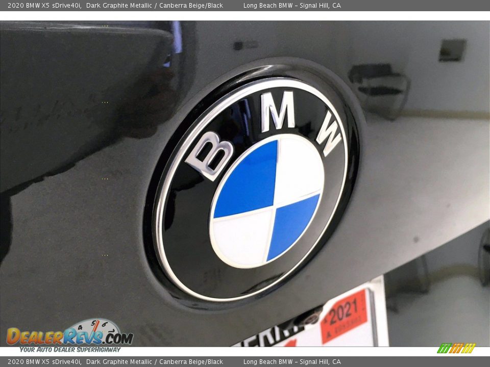 2020 BMW X5 sDrive40i Dark Graphite Metallic / Canberra Beige/Black Photo #34
