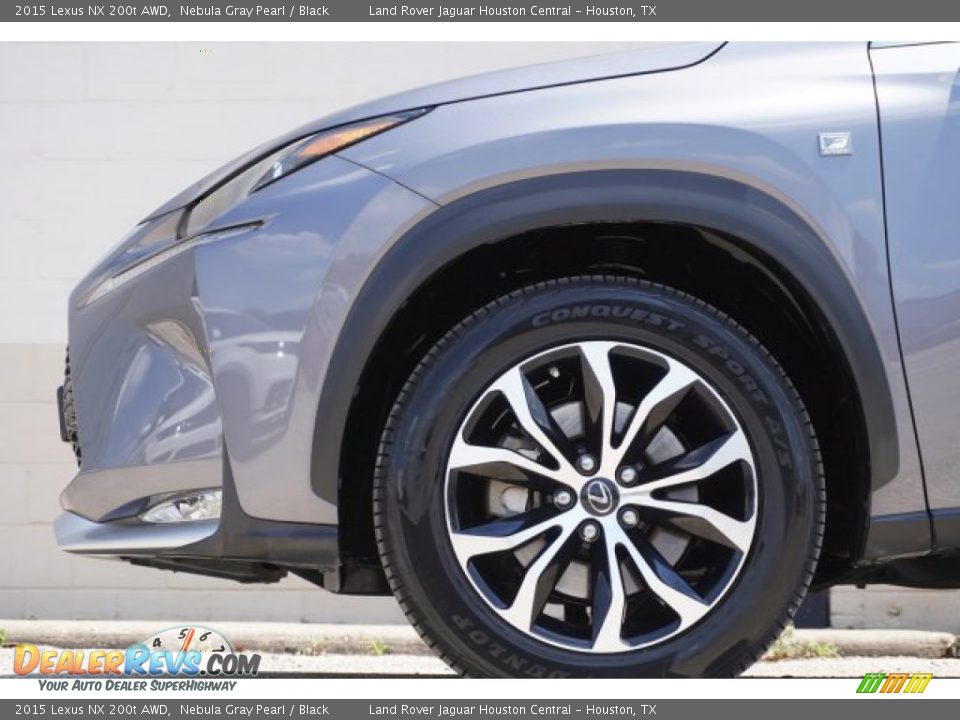 2015 Lexus NX 200t AWD Nebula Gray Pearl / Black Photo #8