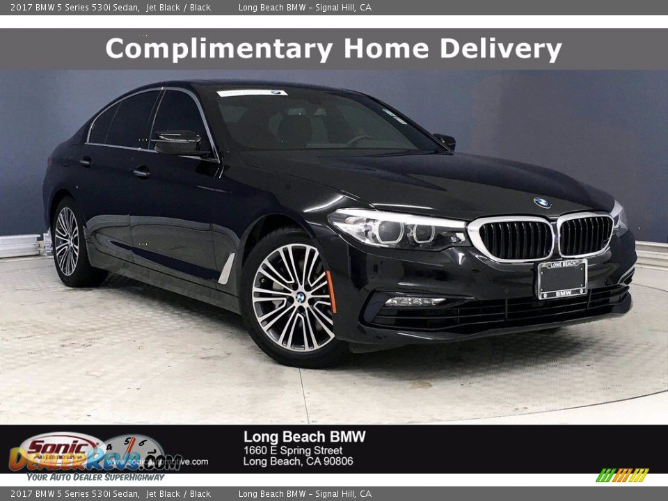 2017 BMW 5 Series 530i Sedan Jet Black / Black Photo #1
